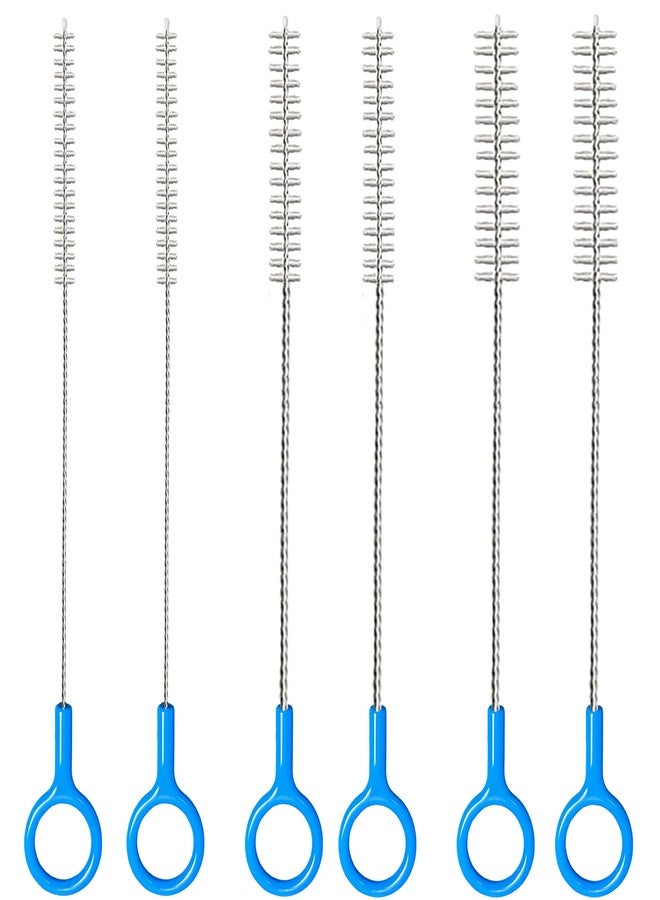CIDYAUST Straw Brush Cleaner Set,Straw Cleaner Brush Long 10 Inch,Straw Cleaner with 2mm and 3mm Thick Stainless Steel Wires, Heavy-Duty Straw Cleaning Brush for Baby Bottles(6-Pack). - Image 1